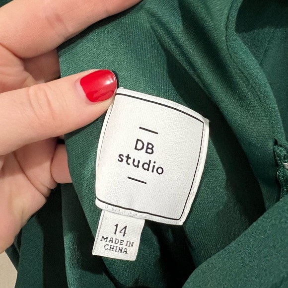 David's Bridal Green Evening Gown 14 - Picture 5 of 5